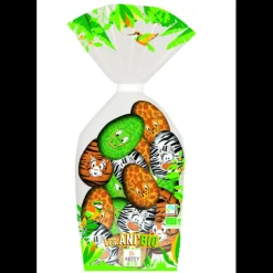Confiserie*ABTEY Sachet de 10 Œufs Chocolat au Lait Bio Jungle 125 g