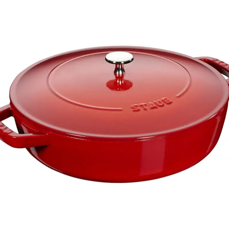 Sauteuses*STAUB Sauteuse en Fonte Chistera 24 cm Rouge Cerise