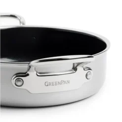 Sauteuses*GREENPAN Sauteuse Inox Ø 26 cm avec Couvercle PREMIERE