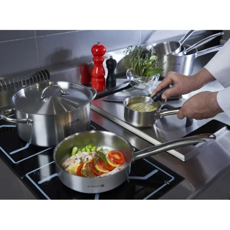 Sauteuses*DE BUYER Sauteuse Inox Bord Droit Ø28cm Prim’Appety