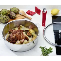 Sauteuses*CRISTEL Sauteuse Mutine Ø 20 cm Manche Amovible Inox