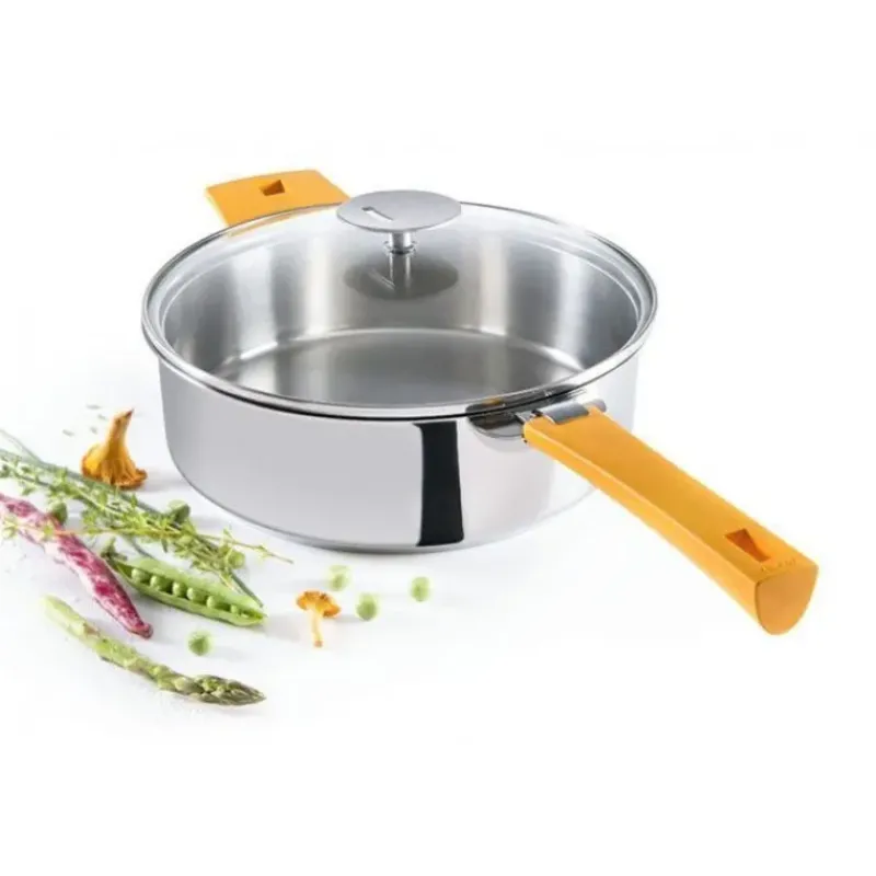 Sauteuses*CRISTEL Sauteuse Mutine Ø 32 cm Manche Amovible Inox