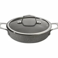 Sauteuses*BALLARINI Sauteuse Pierre 24 cm avec couvercle et poignées Salina Granitium