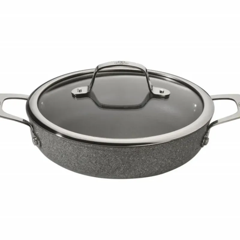 Sauteuses*BALLARINI Sauteuse Pierre 24 cm avec couvercle et poignées Salina Granitium