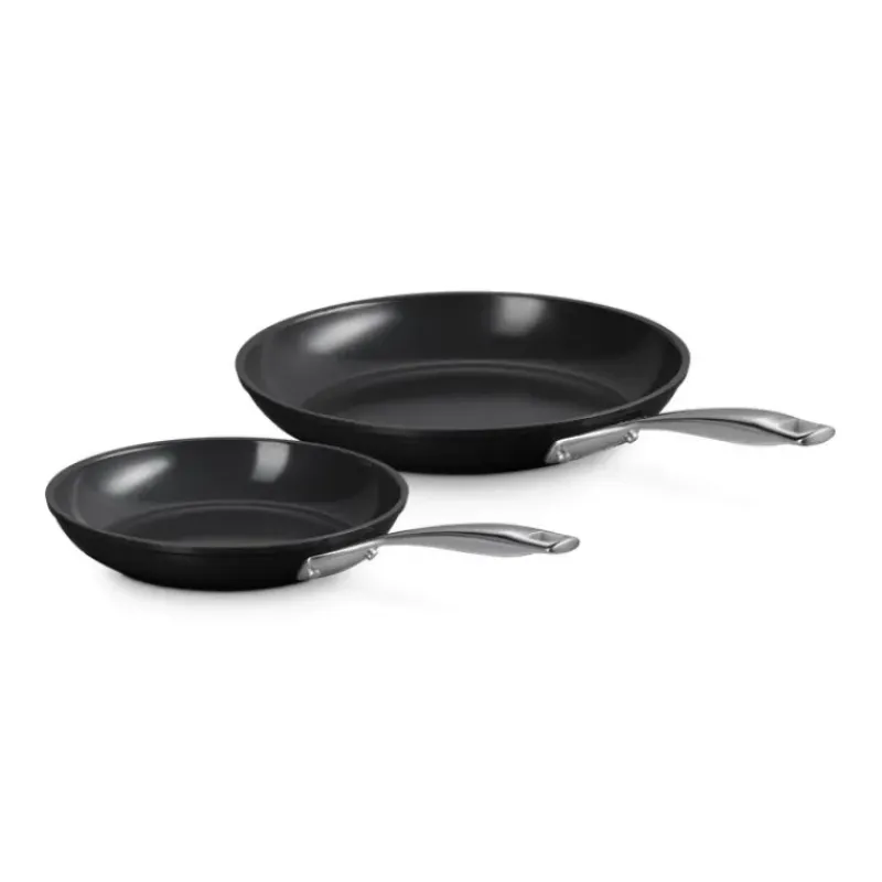 Poêles*LE CREUSET Set 2 Poêles Antiadhérentes Essentiel Céramique 24 et 28 cm