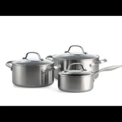 Batterie De Cuisine|Faitout*GREENPAN Set de 3 pièces : Casserole 16 cm + Faitout 20 et 24cm collection GENEVA ™