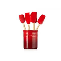 Spatules|Ustensiles Pâtisserie*LE CREUSET Set Pot 1,1 L avec 4 Ustensiles Cerise Création