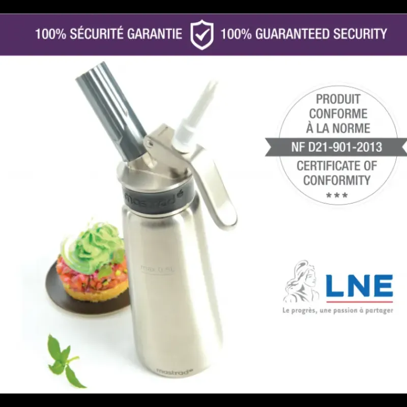 Siphons & Cartouches*MASTRAD Siphon Professionnel 0,5L