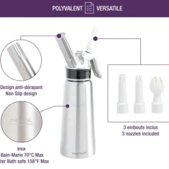 Siphons & Cartouches*MASTRAD Siphon Professionnel 0,5L