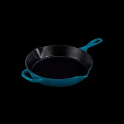 Grills|Poêles*LE CREUSET Skillet Rond Profond 26cm en Fonte Deep Teal