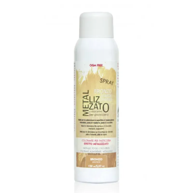 Colorants Alimentaires*CUISINEADDICT Spray Colorant Bronze Effet Métallisé 150 ml