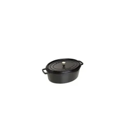 Cocotte En Fonte*STAUB Cocotte Fonte Ovale 15 cm Noir Mat 0,6 L