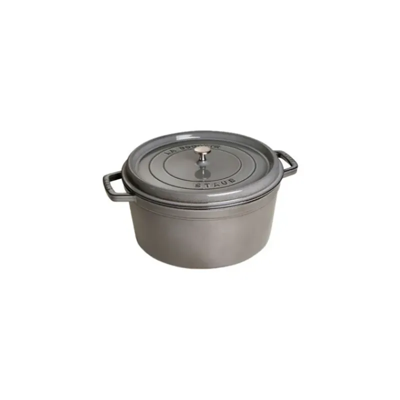 Cocotte En Fonte*STAUB Cocotte Fonte Ronde 34 cm Gris Graphite 12,6 L