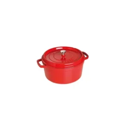 Cocotte En Fonte*STAUB Cocotte Fonte Ronde 22 cm Rouge Cerise 2,6 L