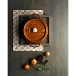 Cocotte En Fonte*STAUB Cocotte Fonte Ronde 28 cm Cannelle Majolique 6,7 L