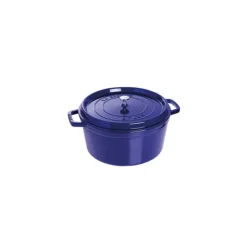 Cocotte En Fonte*STAUB Cocotte Fonte Ronde 28 cm Bleu Intense Majolique 6,7 L