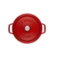 Cocotte En Fonte*STAUB Cocotte Fonte Ronde 26 cm Rouge Cerise 5,2 L