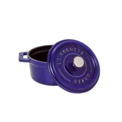 Cocotte En Fonte*STAUB Cocotte Fonte Ronde 24 cm Bleu Intense Majolique 3,8 L