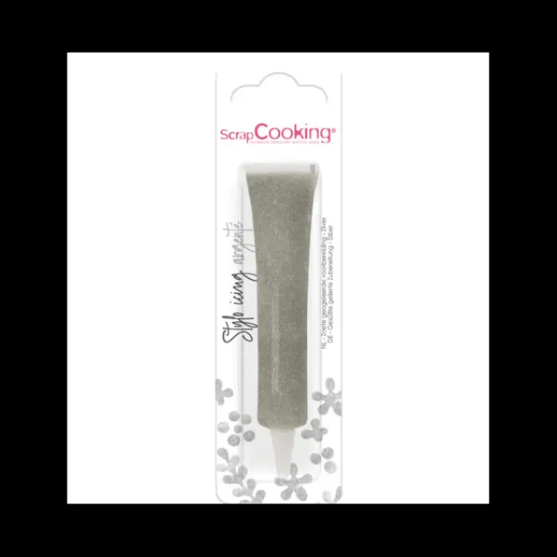 Nappages Et Glaçages*SCRAPCOOKING Stylo Alimentaire Icing Argenté 26 g