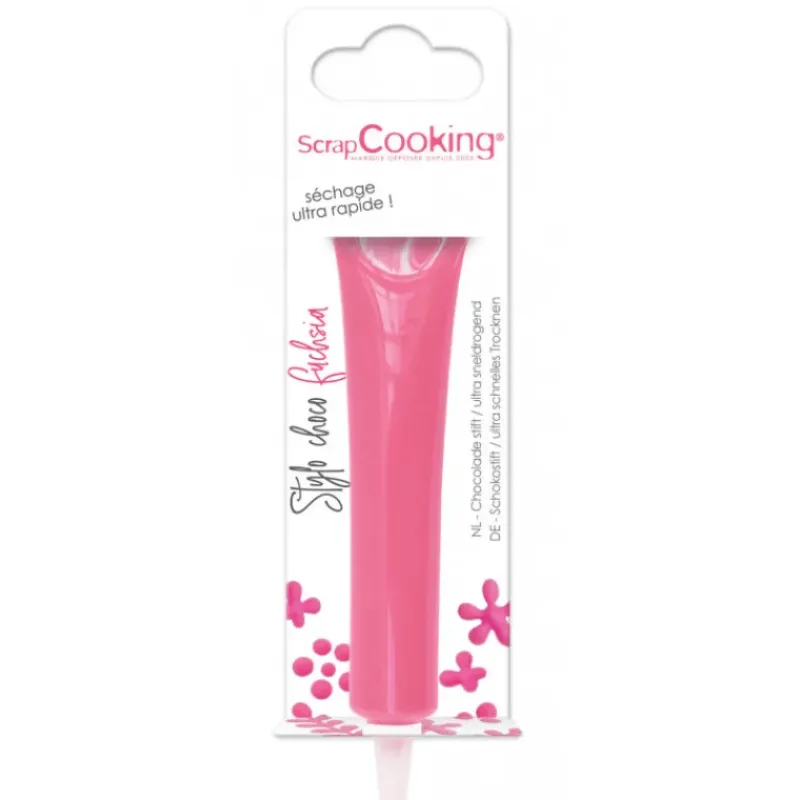 Nappages Et Glaçages|Décoration Comestible*SCRAPCOOKING Stylo Chocolat Fuchsia 25 g