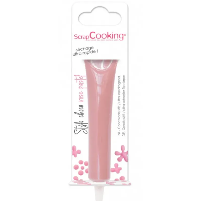Nappages Et Glaçages|Décoration Comestible*SCRAPCOOKING Stylo Chocolat Rose Pastel 25 g