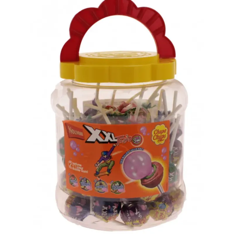 Confiserie*CHUPA CHUPS Sucettes XXL Trio 3en1 x 60