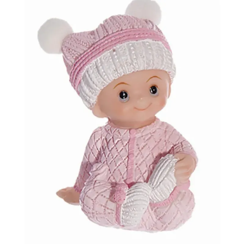 Décoration Gâteau*MALLARD FERRIERE Sujet bapteme Fille Pyjama Rose 7,5 cm