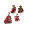 Décoration Gâteau*CUISINEADDICT Sujets de Noël en Scooter Sujet Résine x50