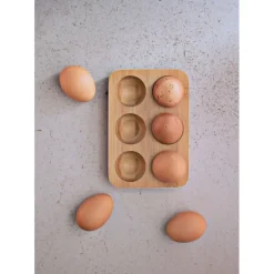 Conservation*PEBBLY Support à Œufs en Bambou