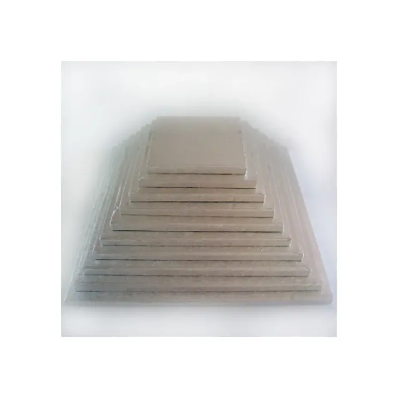 Présentoirs Pour Gâteaux*FUNCAKES Support Gâteau Carré 40 x 1 cm Argenté