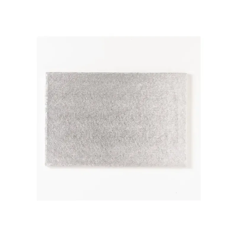 Présentoirs Pour Gâteaux*FUNCAKES Support Gâteau Rectangle 40x30 cm Argenté