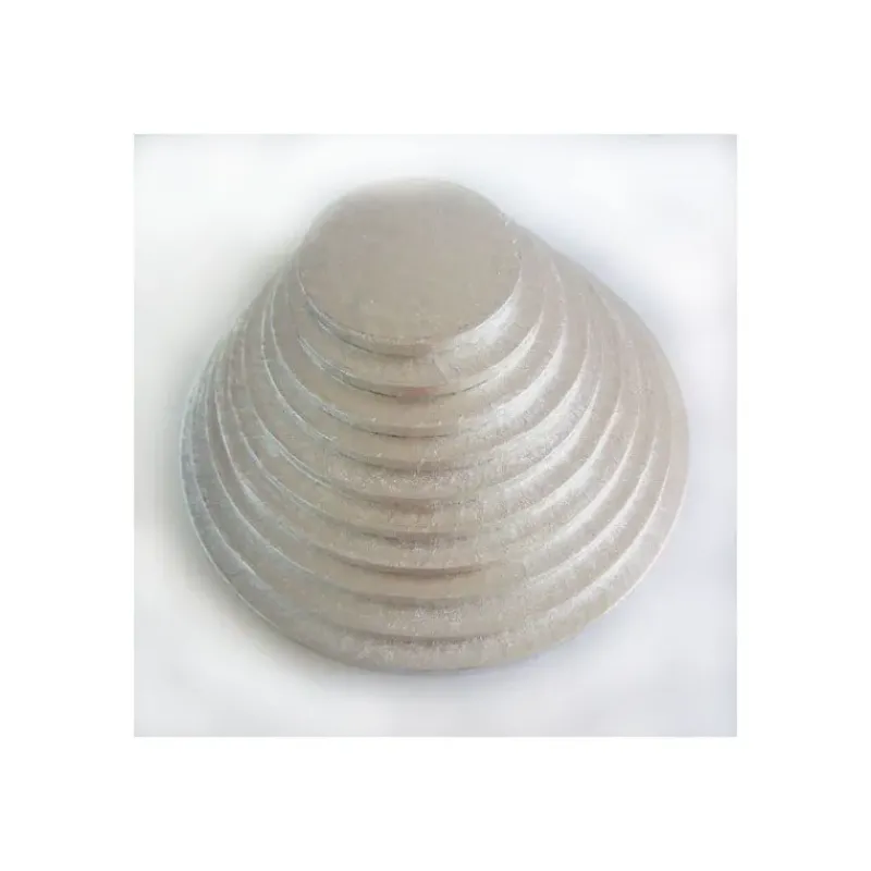 Présentoirs Pour Gâteaux*FUNCAKES Support Gâteau Rond Ø 17,5 x 1 cm Argenté
