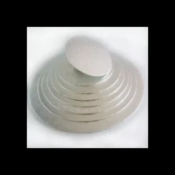 Présentoirs Pour Gâteaux*FUNCAKES Support Gâteau Rond Ø10 x 0,4 cm Argenté