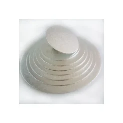 Présentoirs Pour Gâteaux*FUNCAKES Support Gâteau Rond Ø25 x 0,4 cm Argenté