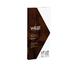 Chocolats À Offrir|Confiserie*WEISS Tablette de Chocolat Noir 100% Cacao 90 g