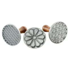 Emporte Pièce - Découpoir Pâtisserie*NORDIC WARE Tampons à Biscuits et Cookies Ronds Heirloom (x3)