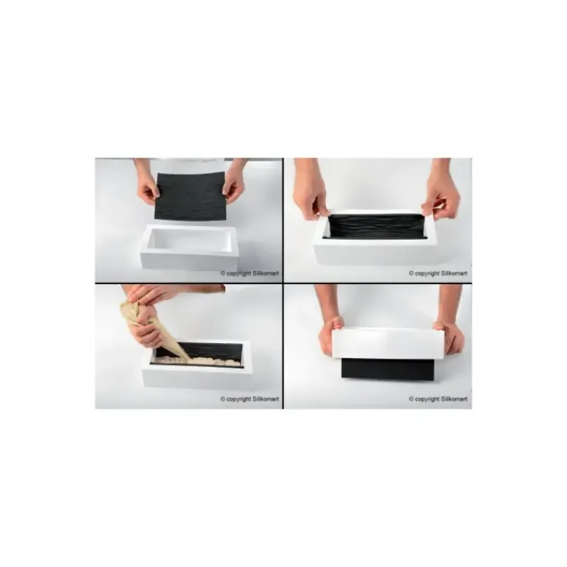 Moule Silicone*SILIKOMART Tapis Décor Bûche Tablette de Chocolat Professional