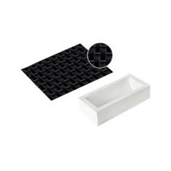 Moule Silicone*SILIKOMART Tapis Décor Bûche Tressé Silicone Professional