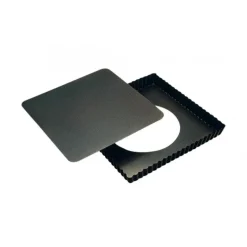 Moule Anti-adhésif|Moules À Gâteaux*GOBEL Tarte Carrée bord Cannelé fond mobile