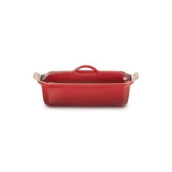 Terrines*LE CREUSET Terrine Rectangulaire avec presse 28 cm Cerise céramique