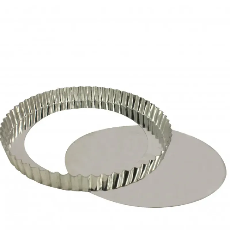 Moule Fer Blanc|Moules À Gâteaux*MALLARD FERRIERE Tourtière Cannelée Fond Amovible 32 cm x H 2,5 cm