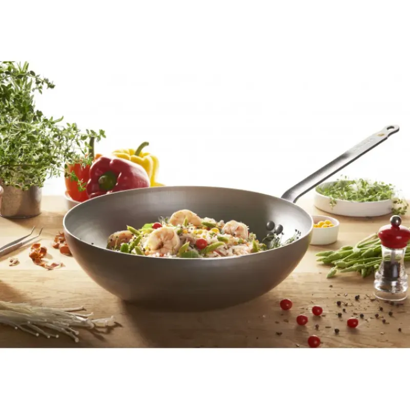 Woks*DE BUYER Wok Bombé Ø 28 cm Mineral B