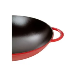 Woks*STAUB Wok en Fonte 37 cm Rouge