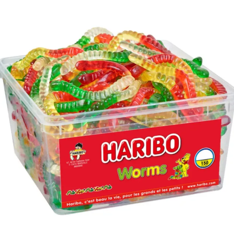 Confiserie*HARIBO Worms x 150 - Boîte Bonbon